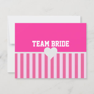 Be My Bridesmaid MOH Team Bride Pink Shower Party