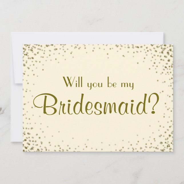 Be My Bridesmaid | Personalise Back Invitation (Front)
