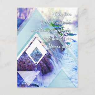 be my flower girl waterhaze invitation postcard