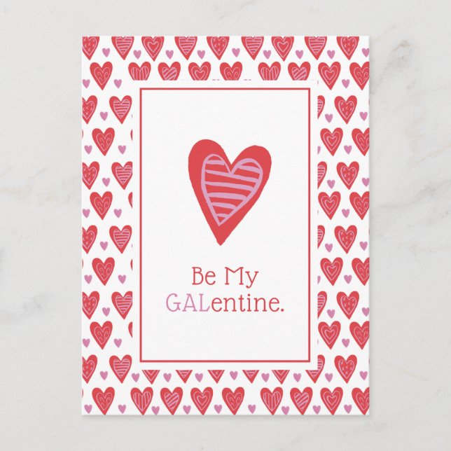 Be My Galentine Postcard (Front)