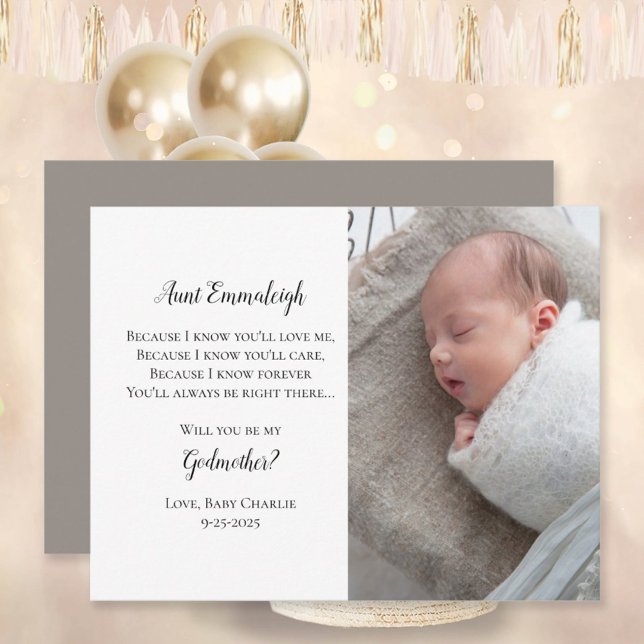Be My Godmother Proposal Photo Invitation (Creator Uploaded)