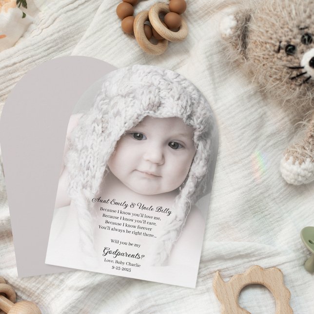 Be My Godparents Proposal Photo Arch Invitation (Creator Uploaded)