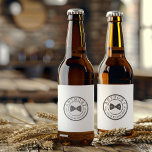 Be My Groomsman Beer Bottle Label with Bow Tie<br><div class="desc">A fun and memorable beer bottle label designed for groomsman proposals. Featuring a bow tie detail and the bold phrase “Be My Groomsman, ” this design is perfect for asking your best man and wedding party in a creative, lighthearted way. Ideal for proposal boxes, bachelor party gifts, or a surprise...</div>