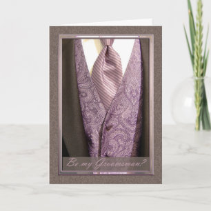 Be my Groomsman? Wedding Groomsman Invitation