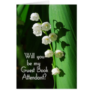 Be My Guest Book Attendant Lily of the Valley