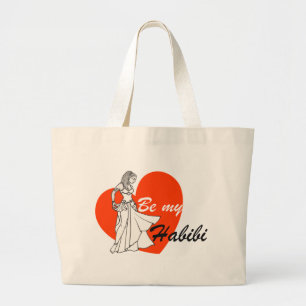 Be My Habibi Belly Dancer Large Tote Bag