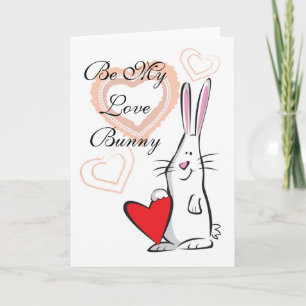 Be My Love Bunny Card