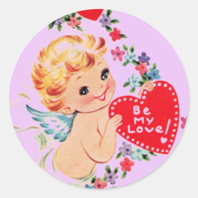 "BE MY LOVE" Valentine's Day  Sticker (Front)
