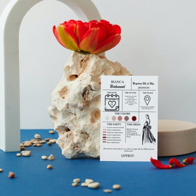 Be my maid of honour calendar proposal + Info card (Creator Uploaded)