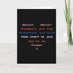 Be My Player 2 Card