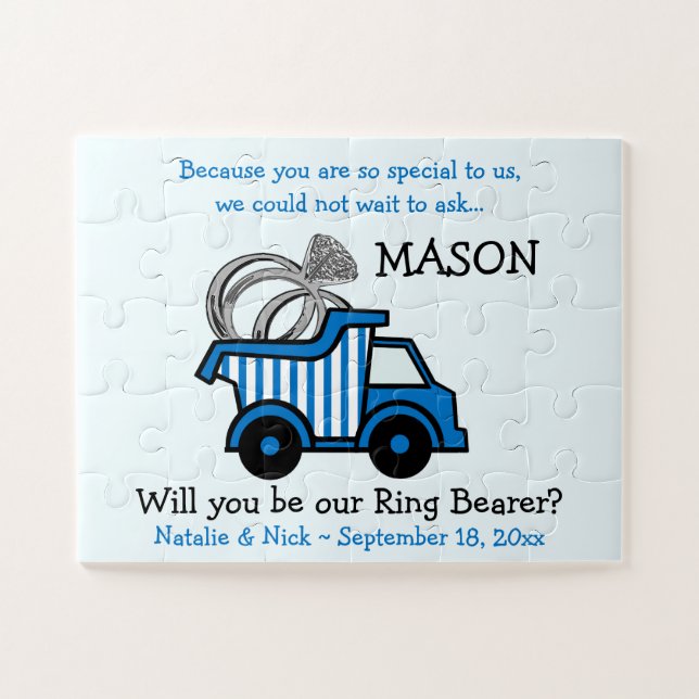 Be My Ring Bearer Question Jigsaw Puzzle (Horizontal)