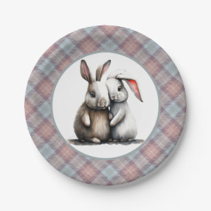Be My Snuggle Bunny Paper Plate