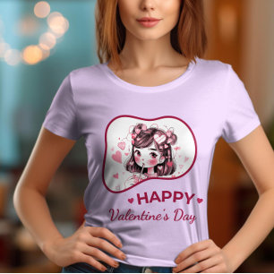 Be My Valentine? - Adoring Hearts Love T-Shirt