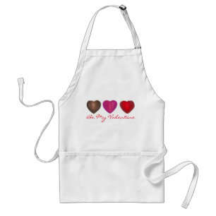 Be My Valentine Chocolate Candy Hearts Pink Red Standard Apron