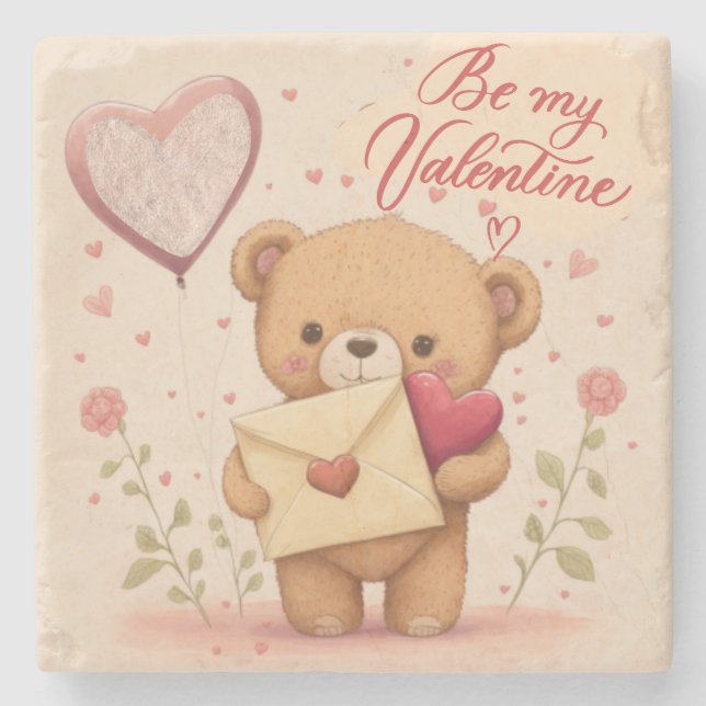 Be my Valentine     Coaster (Front)