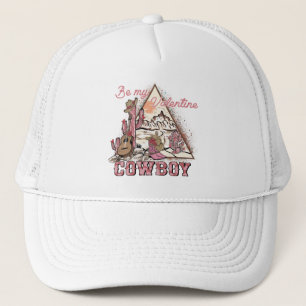 Be My Valentine Cowboy Trucker Hat