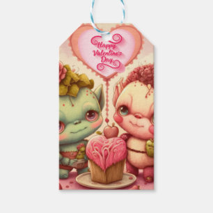 Be my valentine custom card gift tags