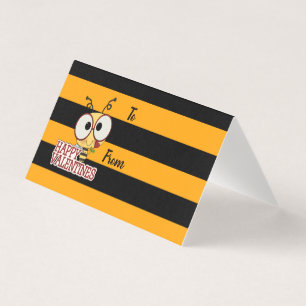 Be My Valentine Cute Bee Personalised