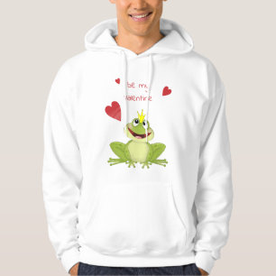Be My Valentine Cute Frog Prince Hoodie