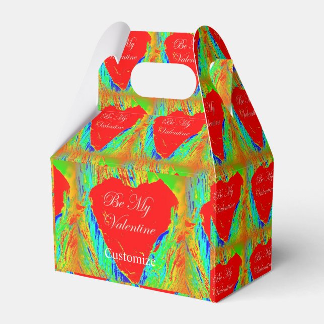 be my valentine  favour box (Front Side)