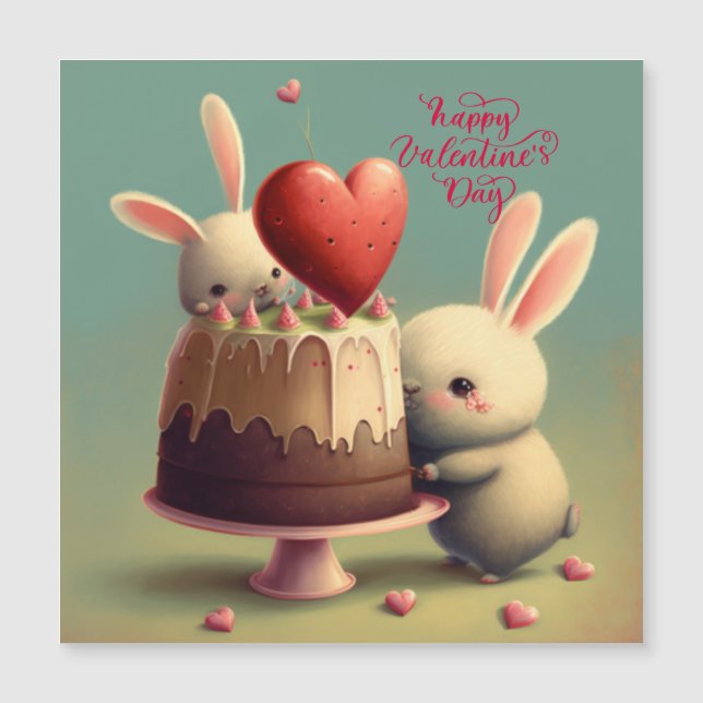 Be my valentine  folded greeting card (Front)