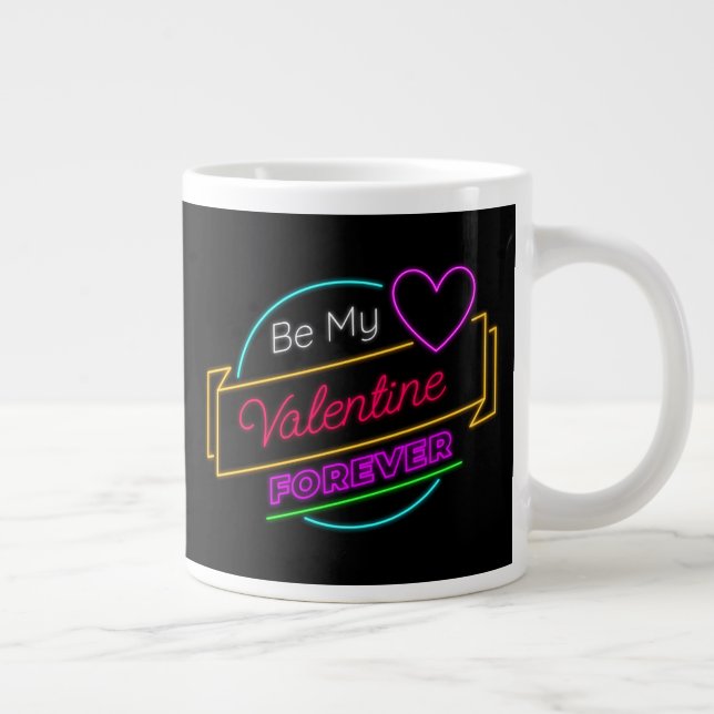 Be My Valentine Forever-83419 Large Coffee Mug (Right)