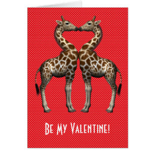 Be My Valentine Giraffes