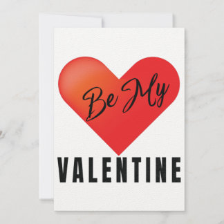 Be My Valentine Greeting Card
