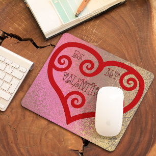Be My Valentine Heart Mouse Pad