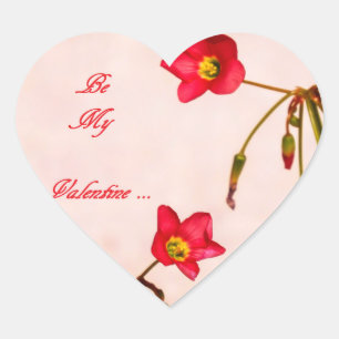Be My Valentine Heart Sticker