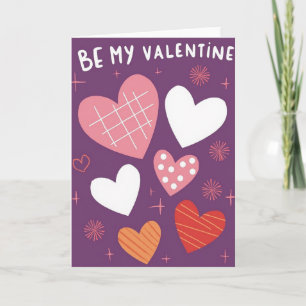 Be My Valentine Hearts Card