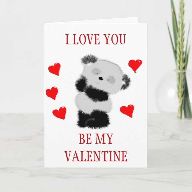 BE MY VALENTINE HOLIDAY CARD (Front)