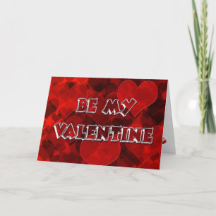 Be my valentine holiday card