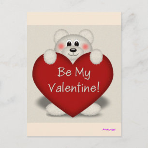 Be My Valentine Holiday Postcard