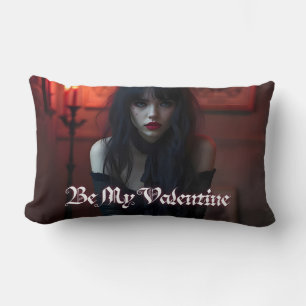 Be My Valentine in Dark Romance Lumbar Cushion