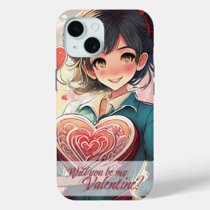 Be My Valentine in Manga Style 31470 iPhone 15 Case