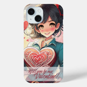 Be My Valentine in Manga Style 31470 iPhone 15 Case
