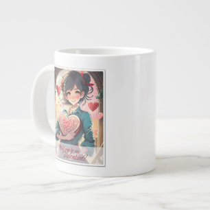 Be My Valentine in Manga Style 31470 Large Coffee Mug