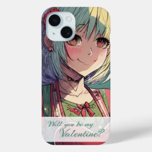 Be My Valentine in Manga Style 33420 iPhone 15 Case