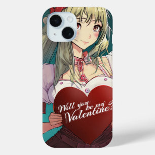 Be My Valentine in Manga Style 33893 iPhone 15 Case