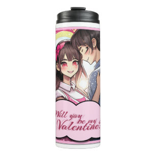 Be My Valentine in Manga Style 58477 Thermal Tumbler