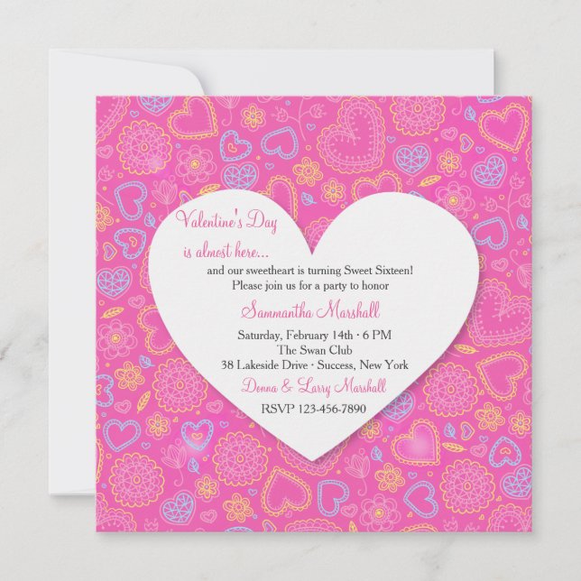 Be My Valentine Invitation (Front)