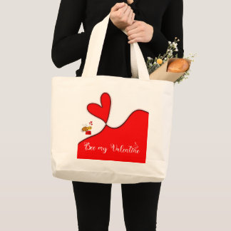 Be my Valentine Large Tote Bag