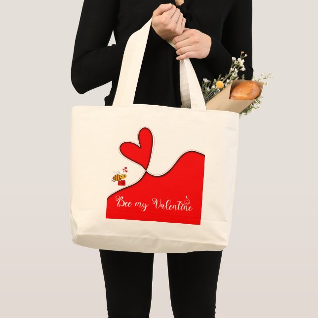 Be my Valentine Large Tote Bag (Front (Product))