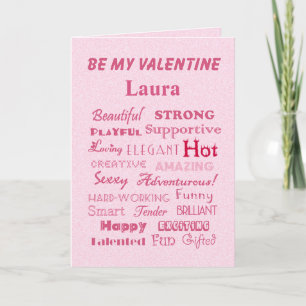 Be My Valentine Laura Words of Praise Holiday Card