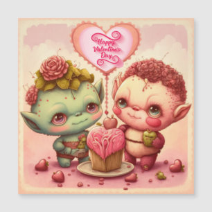 Be my valentine magnetic card
