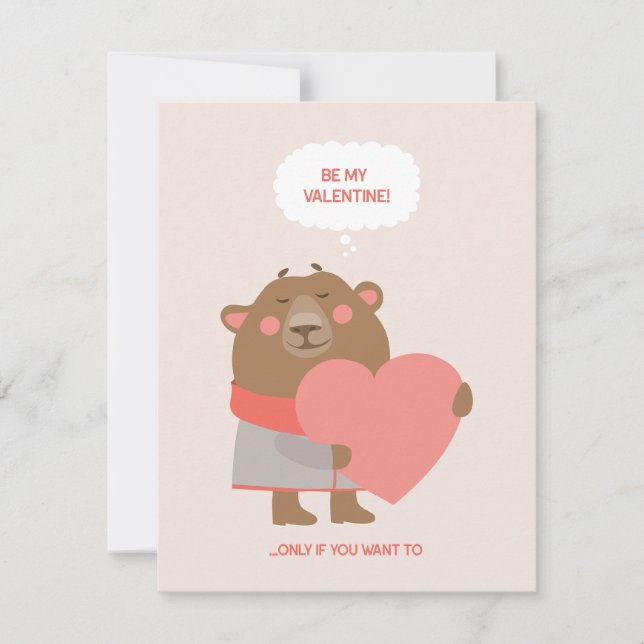 Be My Valentine… No Pressure! Card (Front)