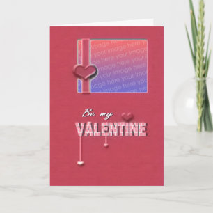 Be My Valentine Photo Frame Card