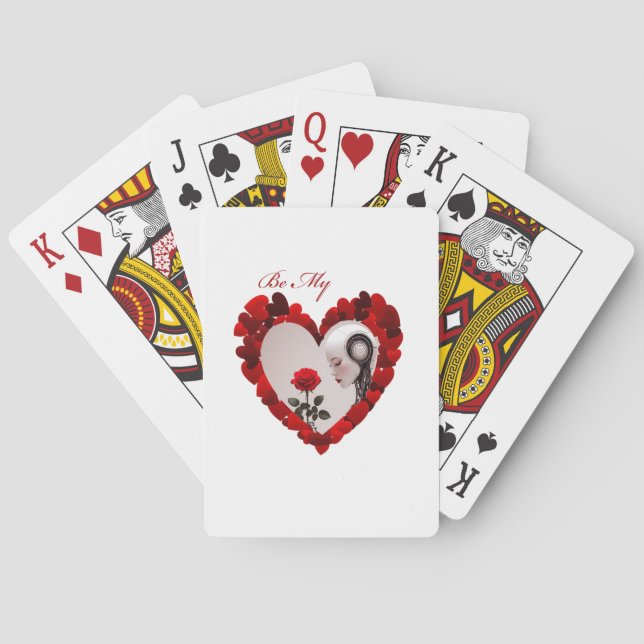 Be My Valentine ❤️ Playing Cards (Back)