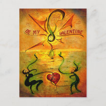 'Be My Valentine' postcard